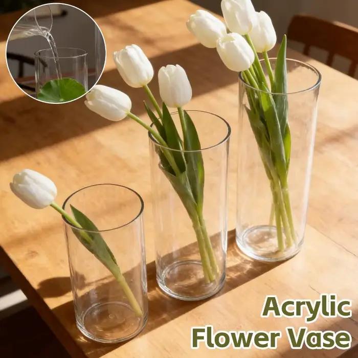 Vase en acrylique transparent