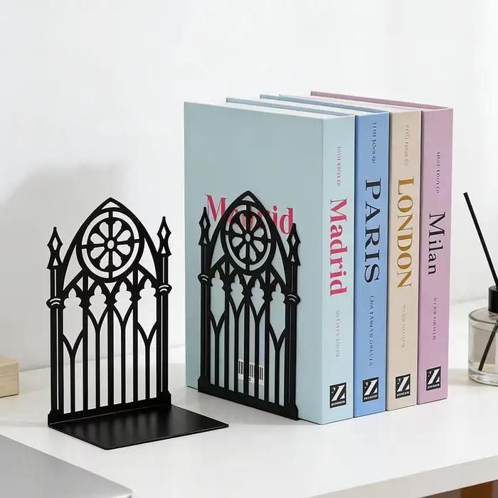 Serre-livres en métal pour étagères