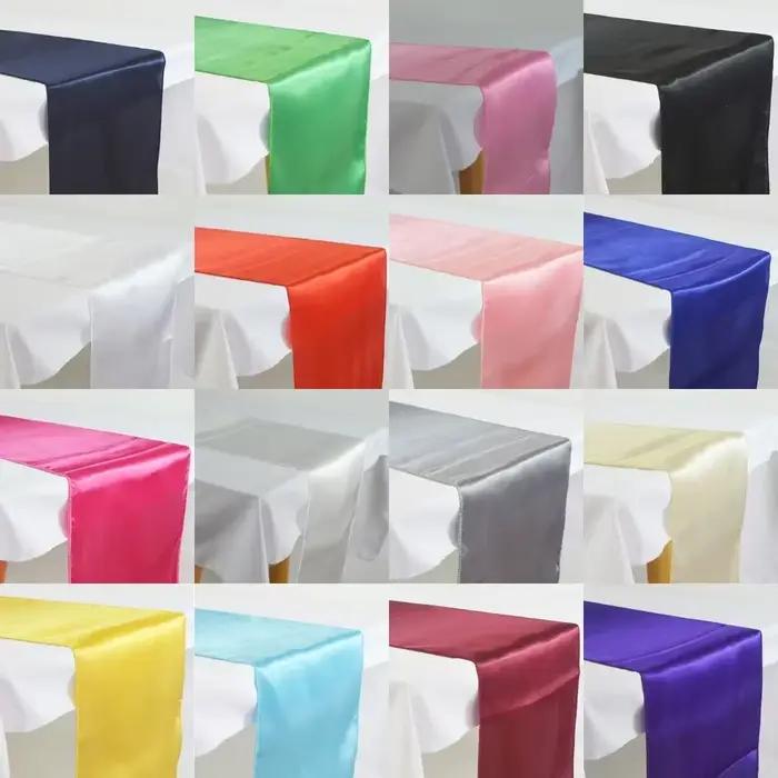 Chemins de table en satin 30x275cm pour mariage