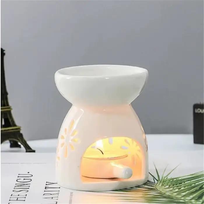 1 pièce Brûleur d'huiles essentielles et d'encens en céramique