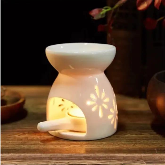 1 pièce Brûleur d'huiles essentielles et d'encens en céramique