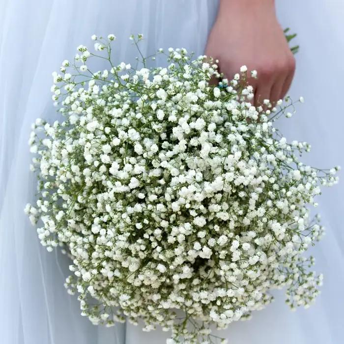 Fleur artificielle en plastique Gypsophila pour extérieur