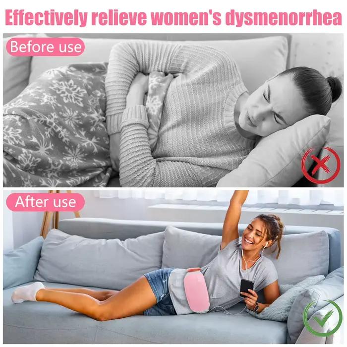 Coussin chauffant Portable sans fil pour les crampes menstruelles, soulagement de la douleur, coussin chauffant pour les crampes menstruelles, chauffe-abdomen, cadeaux de noël