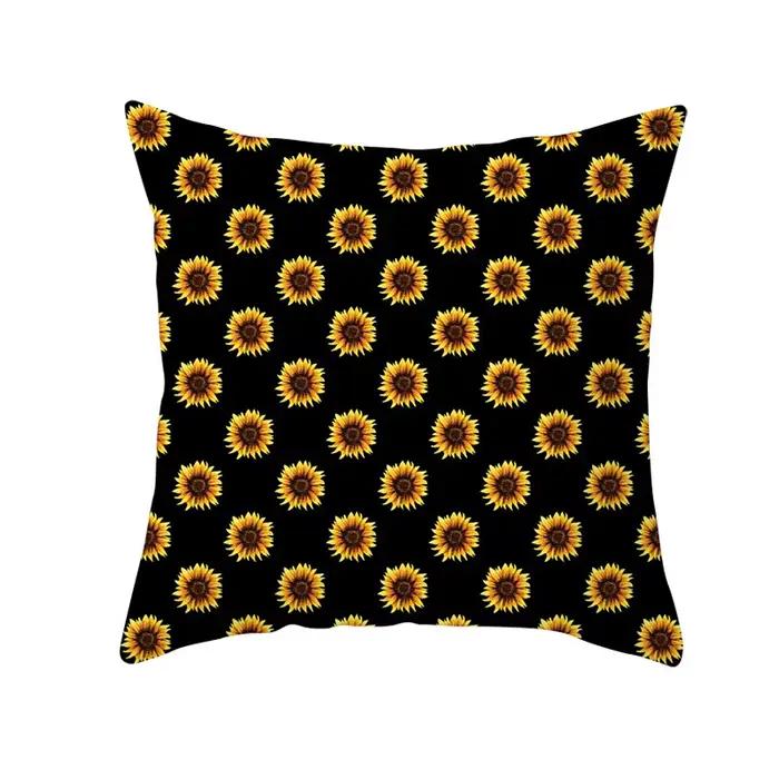 Juste de coussin d'été tournesol