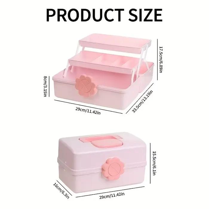 Boîte de rangement d'accessoires multicouche avec couvercle – Parfaite pour ranger les bandeaux