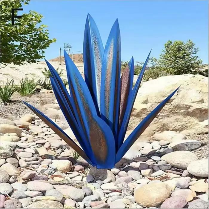 Tequila Sculpture métal Agave plantes peintes à la main jardin Statue ornements décor à la maison cour