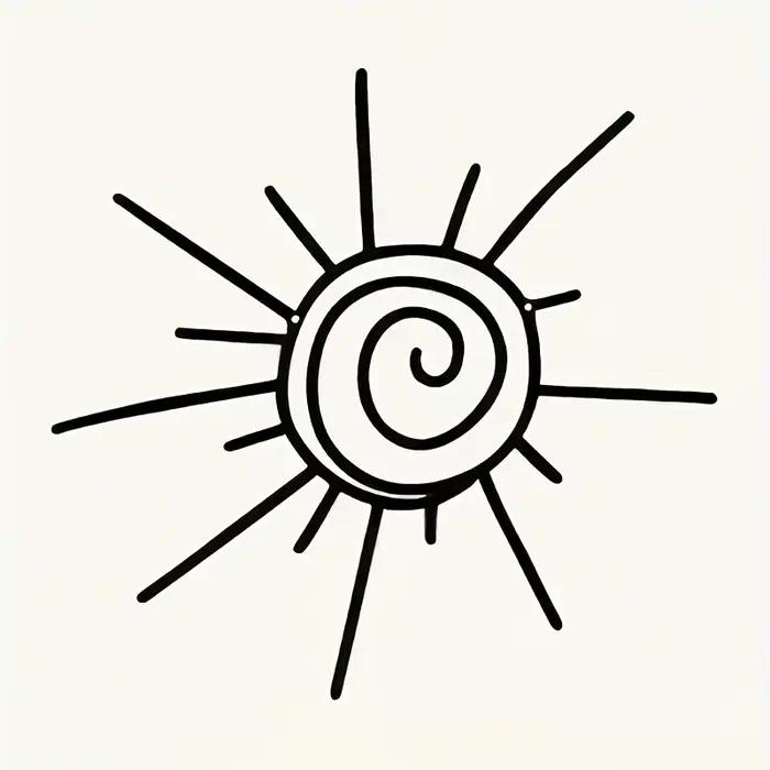 1pcBohemian Metal Sun Wall Art