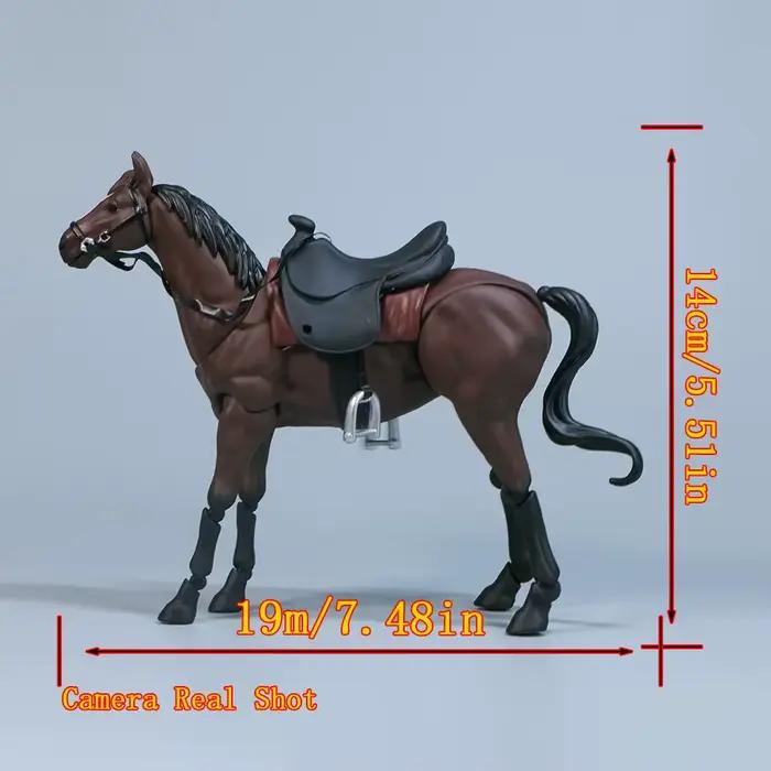 Figurine de cheval créative 1/12, cheval mobile Animal pour Statue Figma, modèle de poupée à collectionner, jouet éducatif, cadeaux d'anniversaire pour enfants