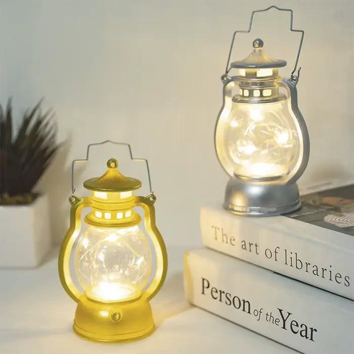 Bougeoirs lanterne pour Table rétro sans flamme lampe à kérosène bureau chandelier lustre noël nouvel an veilleuse