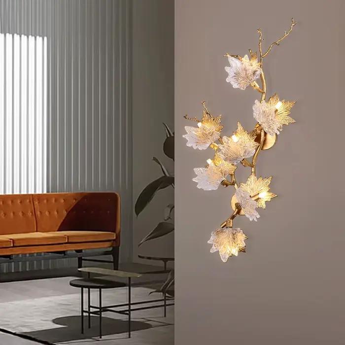 Lustre en cristal de cuir chevelu d'érable