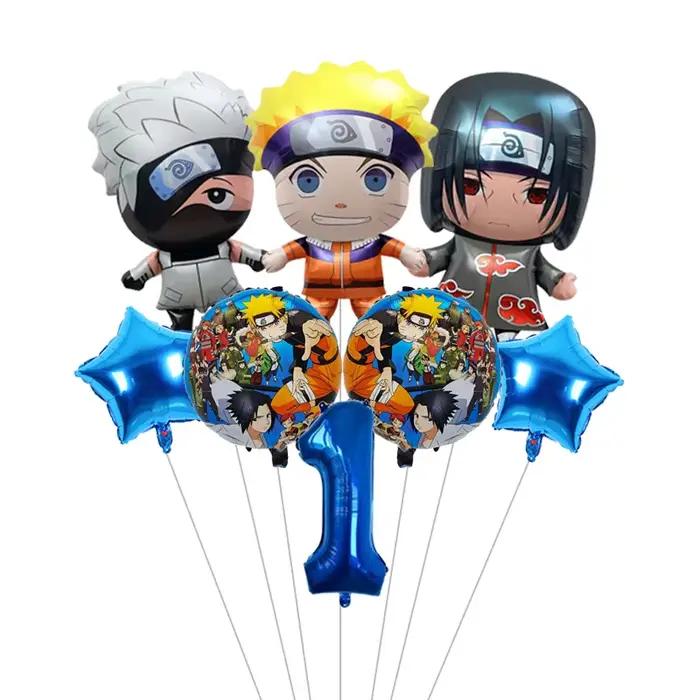 Ensemble de ballons en aluminium Naruto pour anniversaire