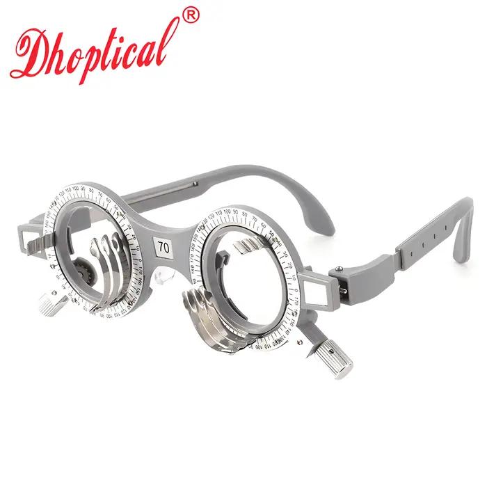 Lentille d'essai d'optométrie opticien, cadre d'essai réglable, cadre de lentille d'essai optique pour opticiens, hôpitaux, écoles, 52MM ~ 70MM