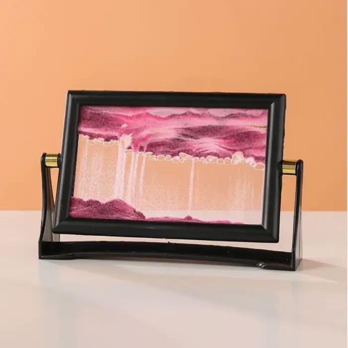 Tableau d'art en sable mouvant rotatif