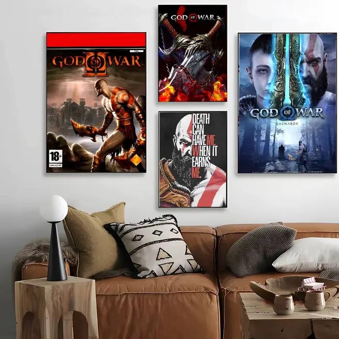 Affiche de jeu G-Dod Of War avec imprimés, décoration de maison, chambre à coucher, salon, cadeau