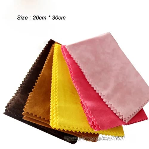 Nettoyeur de nettoyage de bijoux en argent 30x20cm, chiffon de polissage pour argent 925, perles dor