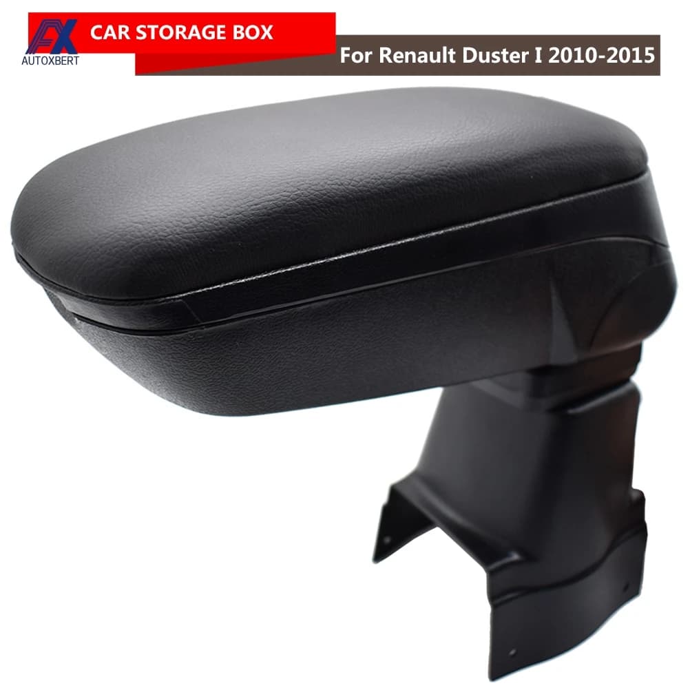 Boîte d'accoudoir de voiture pour Renault Duster 2010-2015 magasin Central coulissant haut contenu a