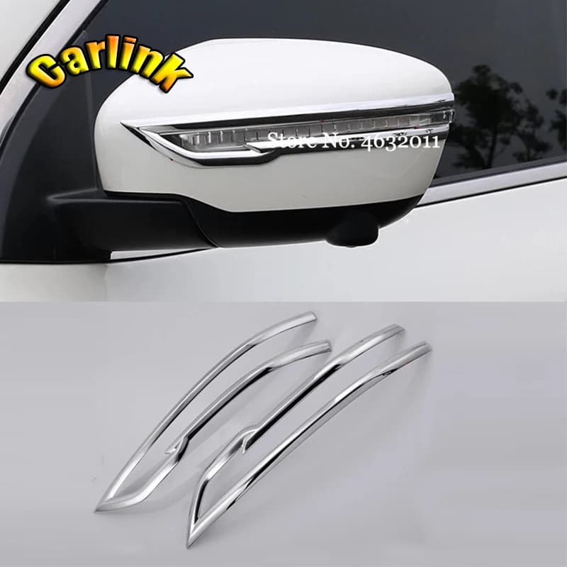 Pour Nissan Juke 2014 2015 2016 2017 2018 nouveaux accessoires ABS Chrome/fibre de carbone côté de p