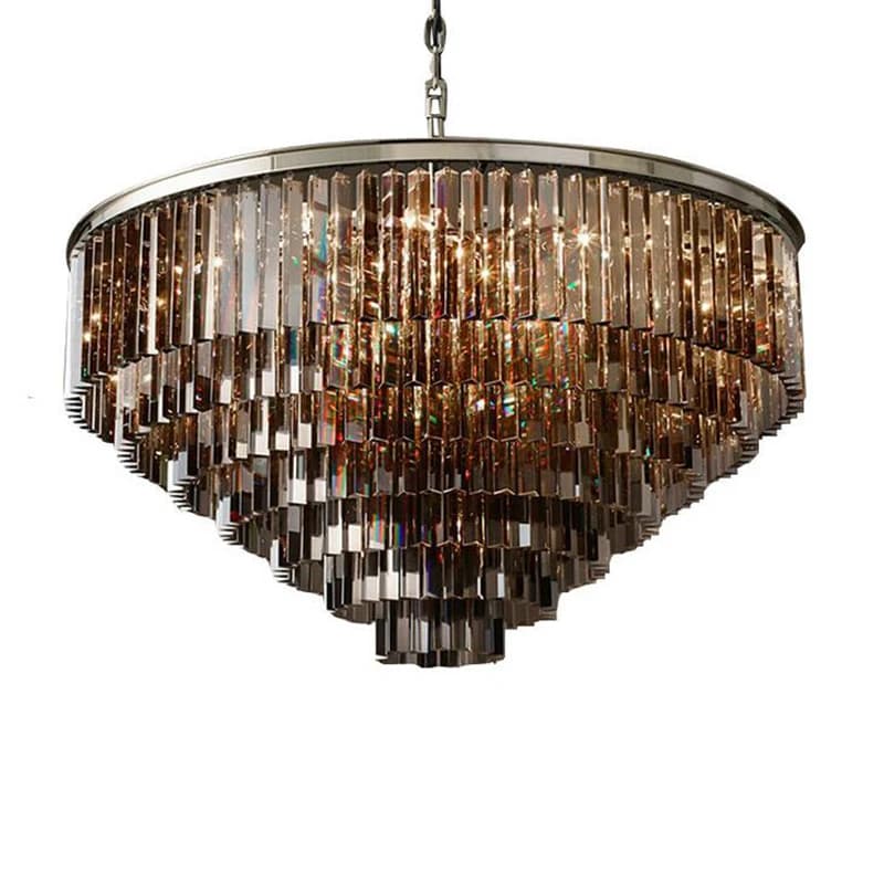 Lustres en cristal nordique post-moderne, éclairage pour villa, maison, restaurant, hôtel, déco, lux