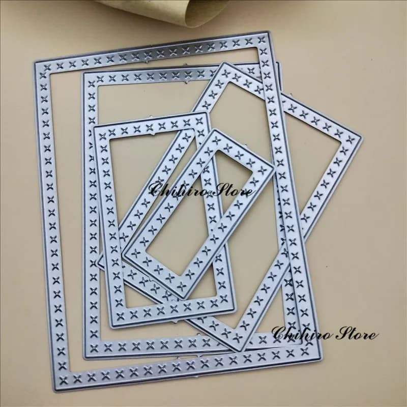 Matrices de découpe carrées pour la fabrication de cartes, timbres et matrices, pochoirs pour bricol