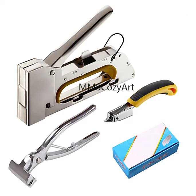 Outils manuels pour cadre photo extensible, pistolet de civière, trois pièces, une boîte, clou en fo
