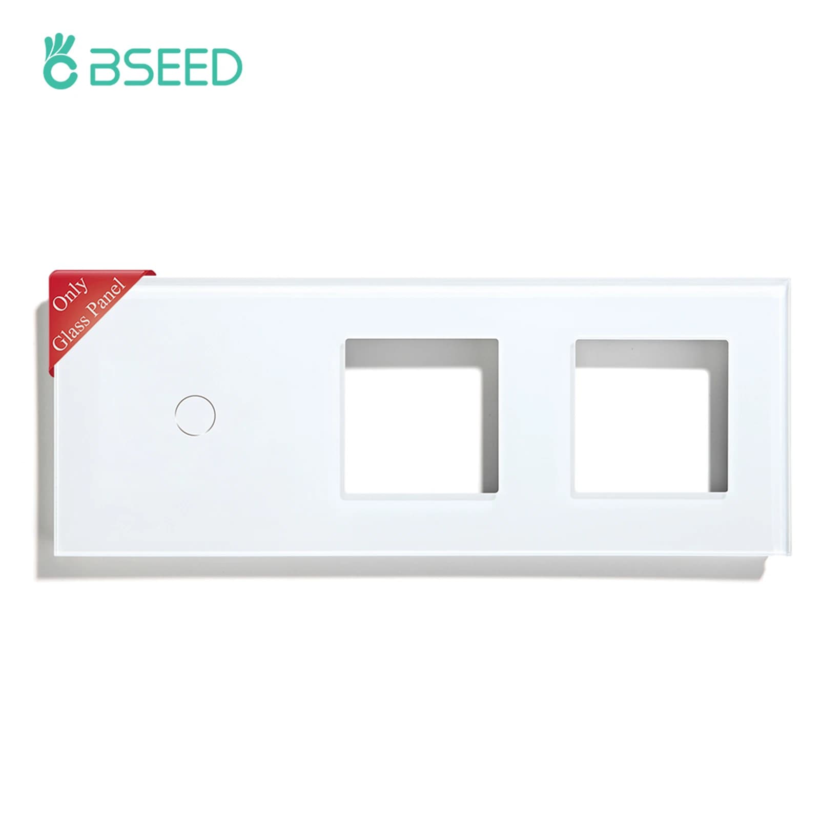 Bseed-Cadre de commutateur en verre de cristal standard de l'UE, prise murale auto-conçue, améliorat