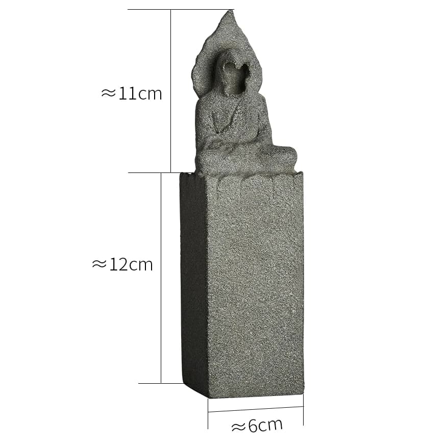Statue de bouddha en pierre naturelle, Sculpture sculptée, méditation de bouddha, accessoire de déco
