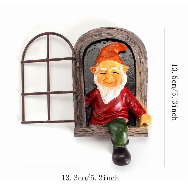 Statue de Gnome de jardin créative, câlin d'arbre d'elfe adapté à la maison, cour, porche, décoratio