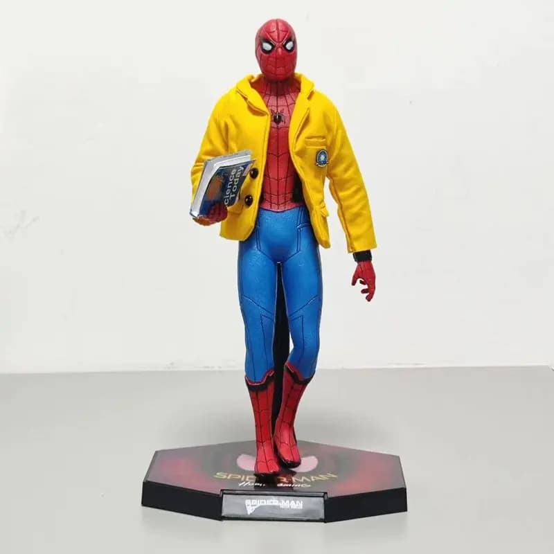 Statue Spider-Man à l'échelle 1/6 de Avengers: Homecoming avec vêtements réels, pour la rentrée scol