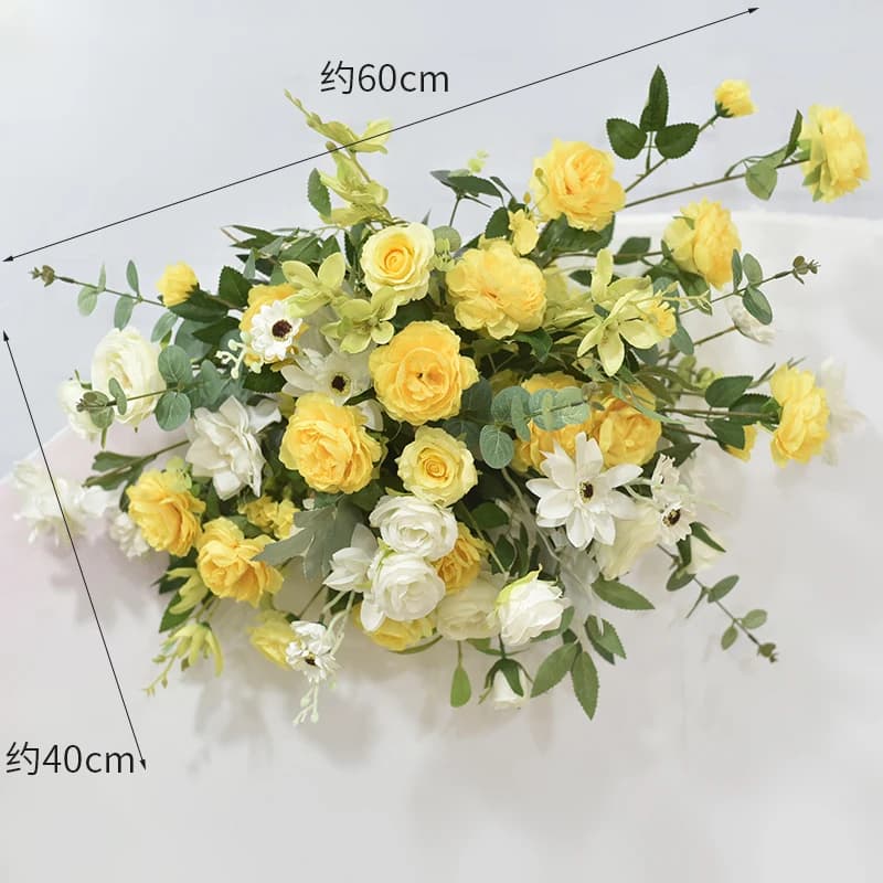 Fleurs Artificielles pour Décoration de Mariage, Arrière-Plan de Bienvenue, Art Floral, Accessoires