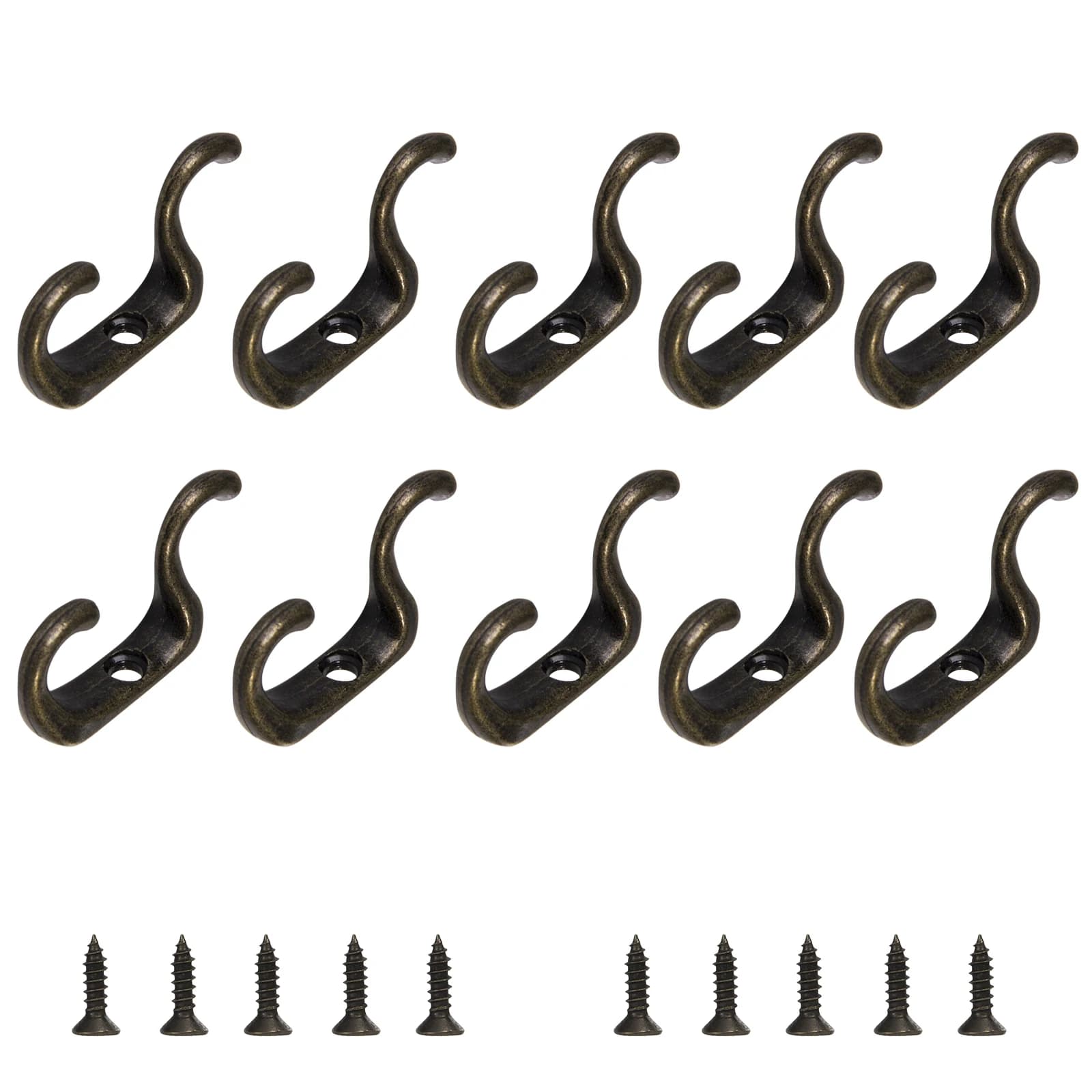 Support double mini en alliage de zinc couleur bronze antique pour colliers et bijoux