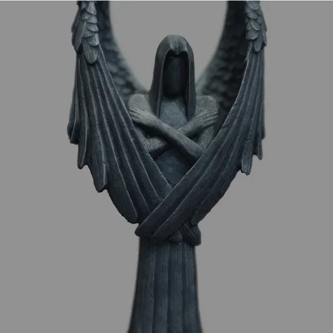 Statue d'Ange Tombé de Cthulhu, Sculpture de Lucifer Sans Visage, Artisanat en Résine, Décorations d