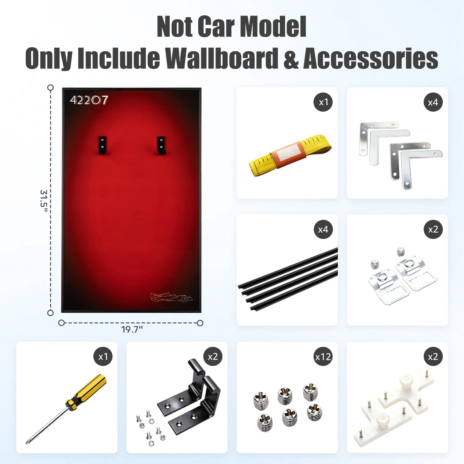 Support mural pour voiture Lego Technic Ferrari SF-24 F1 42207, cadre photo pour collection de voitu
