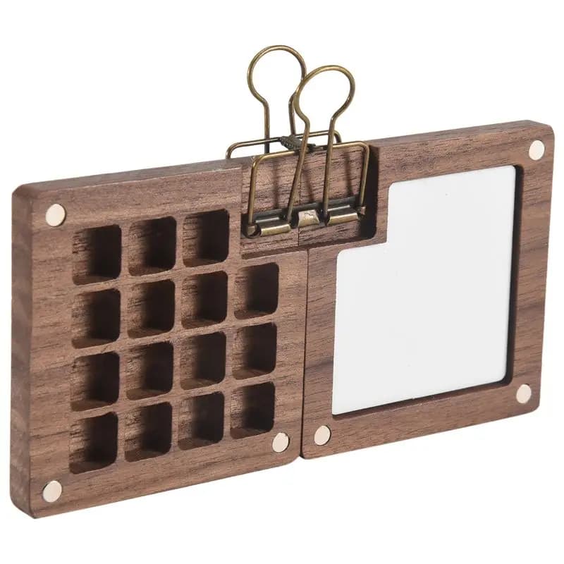 Palette d'interconnexion portable, carnet de croquis de 15 documents, boîte à palette en bois, palet