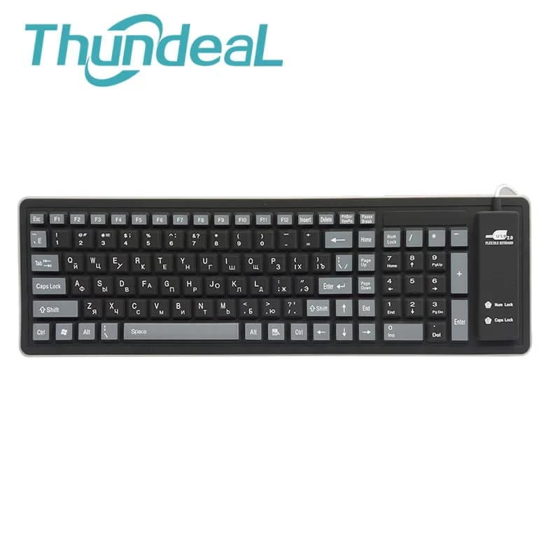 Clavier 103 touches russe et anglais pour ordinateur portable, PC, tablette, clavier 103 touches USB