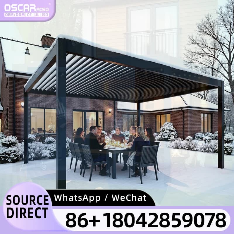 Ensembles de meubles d'extérieur, structure d'ombrage en aluminium pour jardin, balcon, pergola