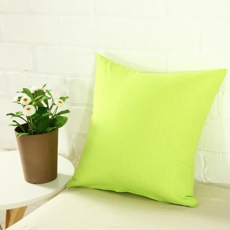 Juste de coussin de couleur unie, taie d'oreiller décorative, pour documents bonbons, siège de voitu