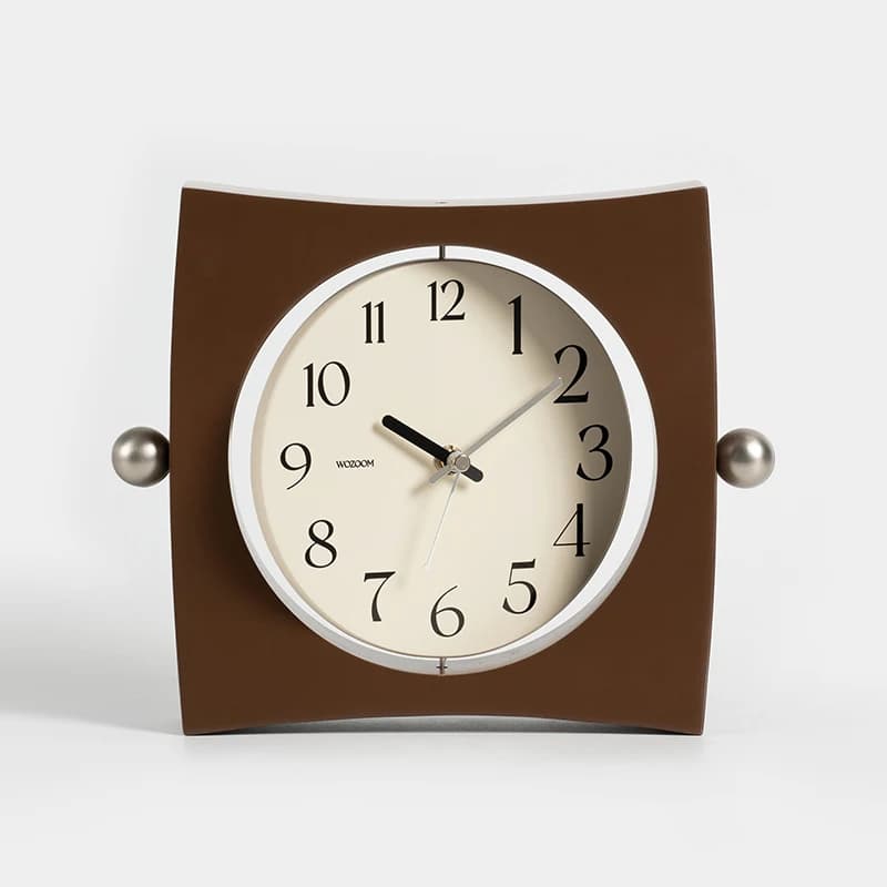 Horloge de table pendule de style rétro de luxe léger, décoration de table simple, décoration d'horl