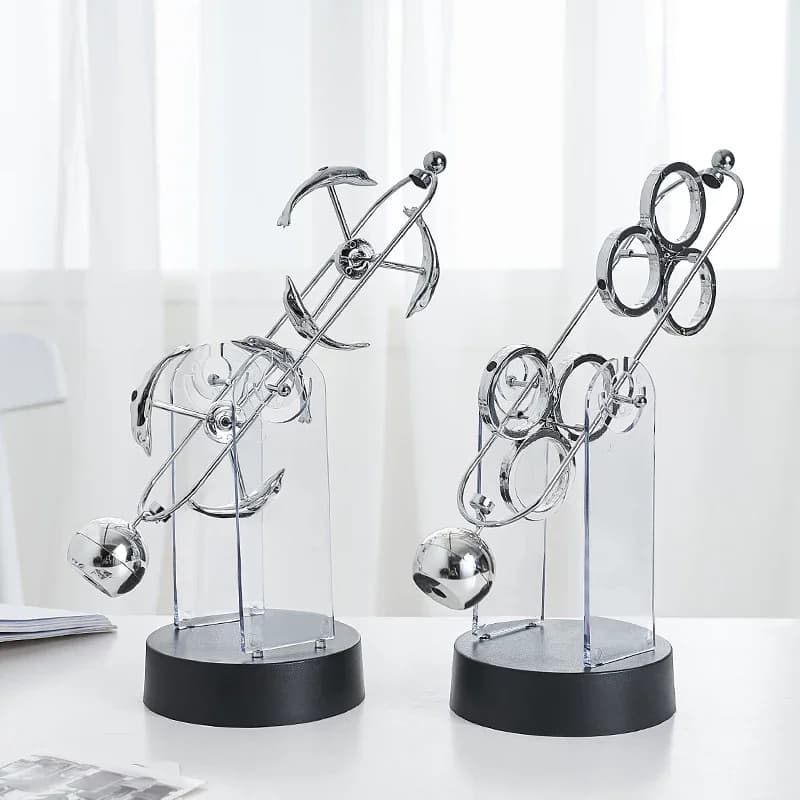 Pendule Newton en métal moderne, Science physique, accessoires de décoration nordique pour la maison