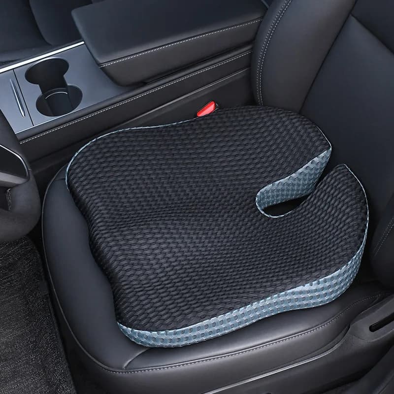 Coussin de siège de voiture ergonomique avec housse pour la conduite, respirabilité et soutien améli