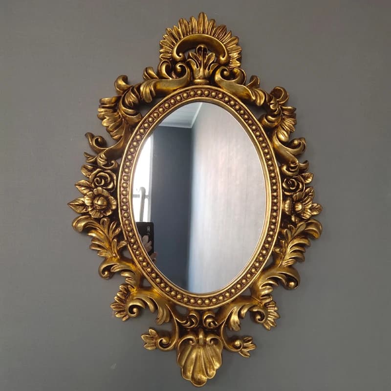 Miroir de maquillage mural moderne salle de bains nordique Vintage miroir de maquillage esthétique g