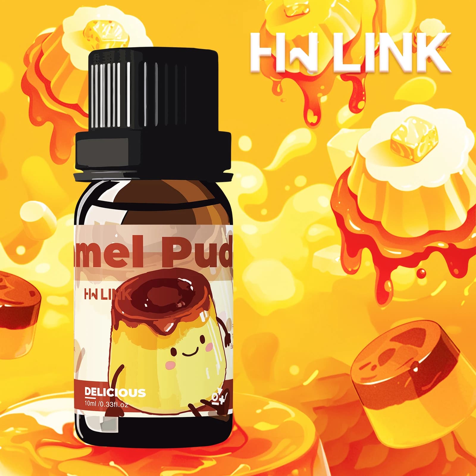 Huiles essentielles au parfum de pudding au caramel pour la fabrication de bougies, l'aromathérapie