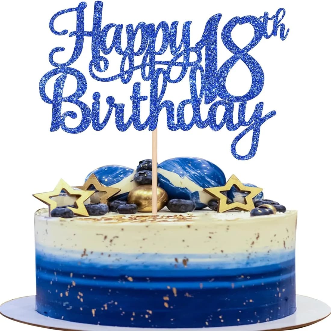 Décoration de gâteau d'anniversaire joyeux participé, joyeux anniversaire, décor de gâteau joyeux 18
