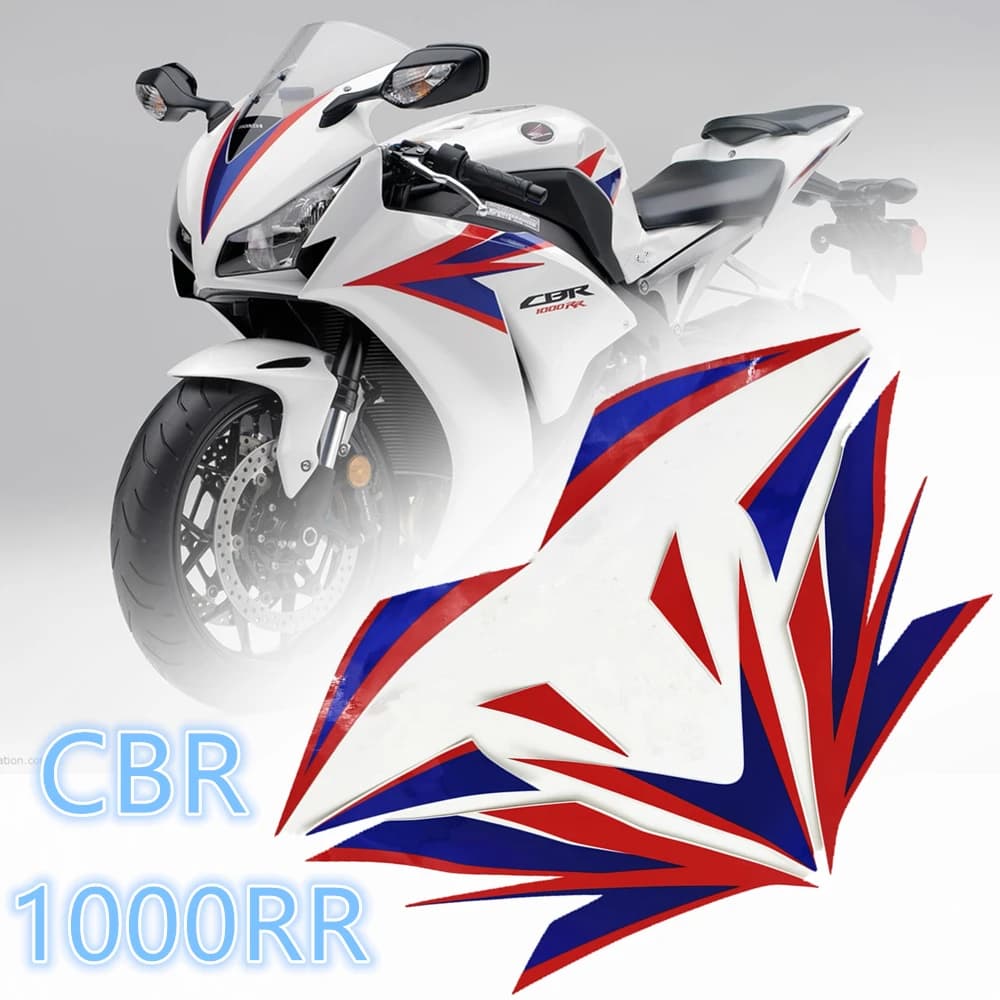 Autocollants de décoration de protection d'accessoires de moto, Kit complet d'autocollants de caréna