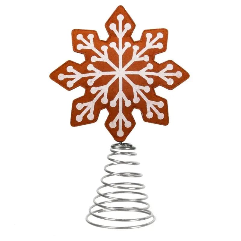 G6KF – flocon neige/étoile en feutre fait à main, décoration noël, Accent Festival à texture douce,