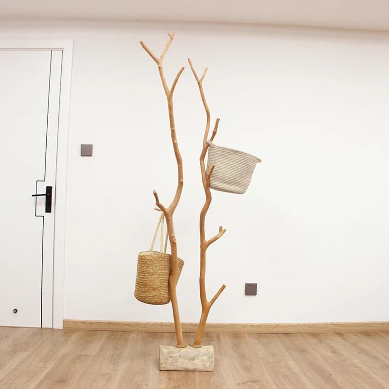 Cintres à branches sèches naturelles, ornements décoratifs de style nordique, articles pratiques pou