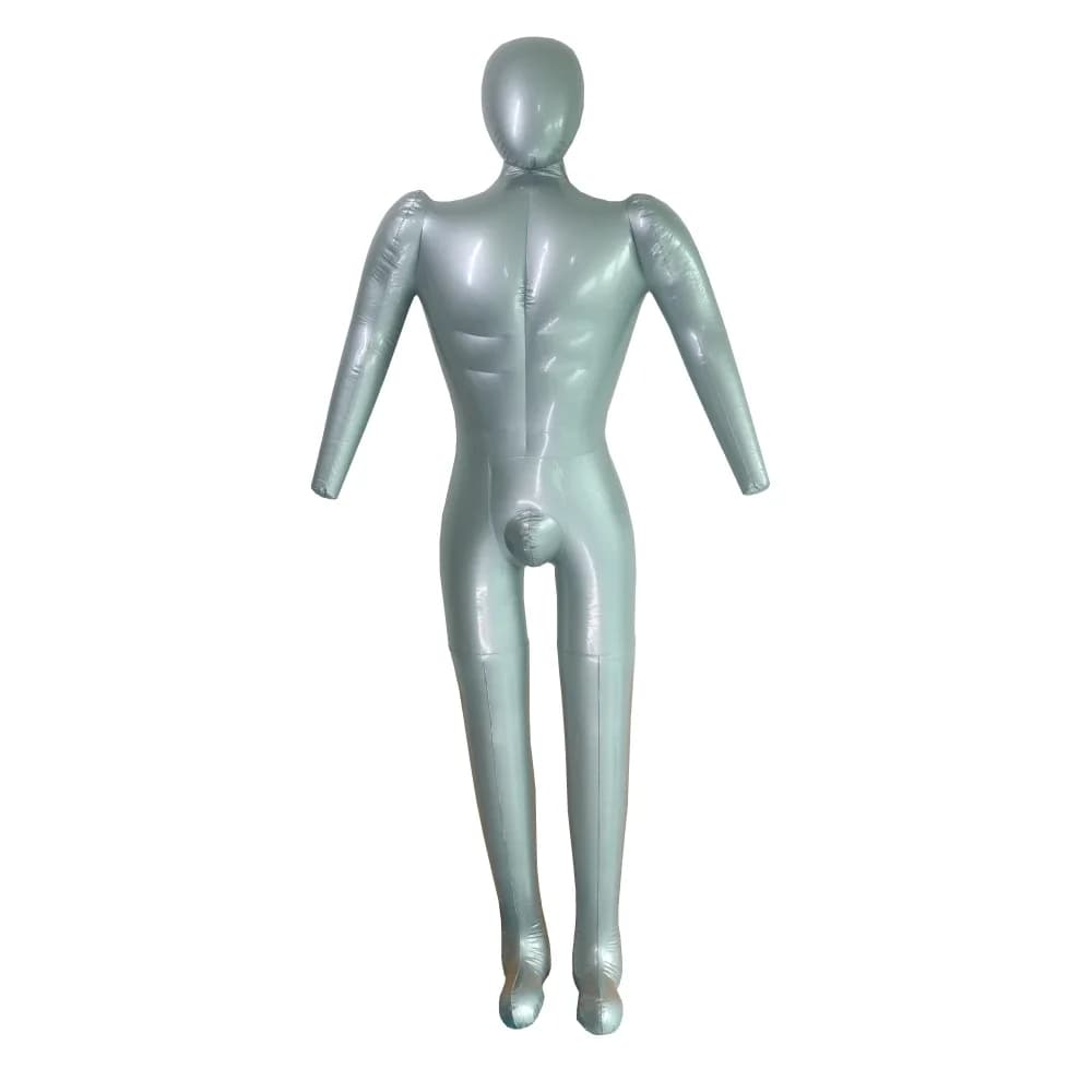 Nouveau Mannequin Gonflable en PVC pour Homme, Corps Entier avec Bras, Modèle de Torse de Mannequin