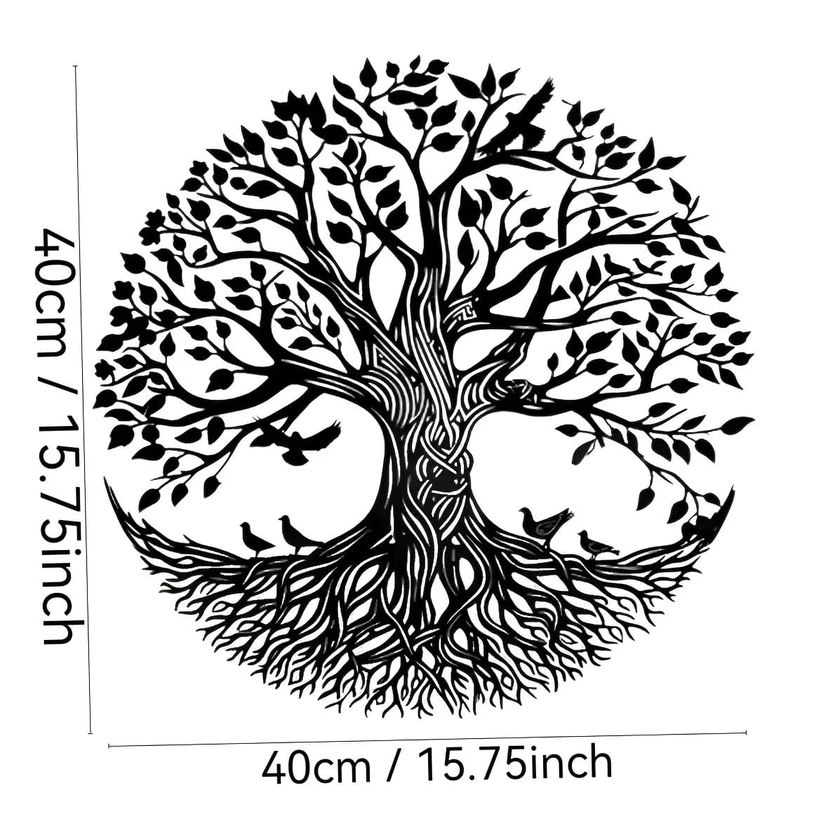 1 morceau de décoration murale arbre de vie, avec un art métallique, adapté aux grands espaces, parf