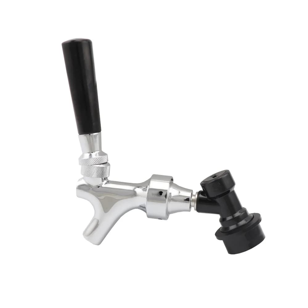 Robinet de bière réglable avec placage chromé, robinet de brassage à domicile avec connecteur de liq