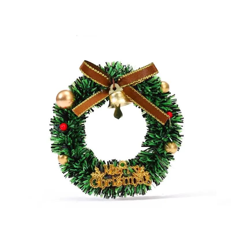 Décoration de noël couronne magnétique Simulation couronne de noël Mini réfrigérateur magnétique aim