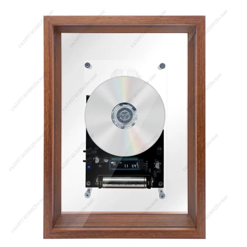 Cadre photo musical avec lecteur CD, cadre photo mural en acrylique transparent avec lecteur Bluetoo